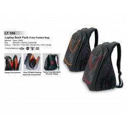 LT 104 Laptop Back Pack (Fully Padded Bag)